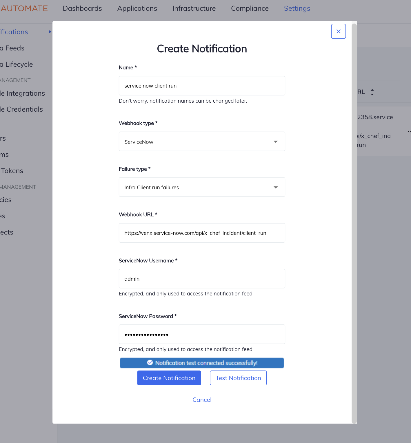 Chef Automate Notification for CCR Failures